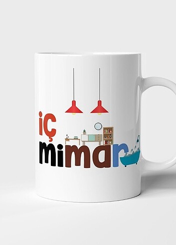 İç Mimar Kişiye Özel Tasarım Kupa 