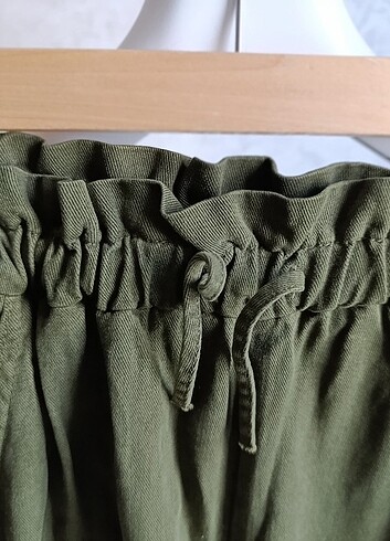 13-14 Yaş Beden haki Renk Zara kız çocuk kişlik pantolon 