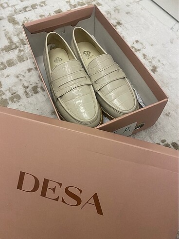 37 Beden ten rengi Renk Loafer Oxford ayakkabi