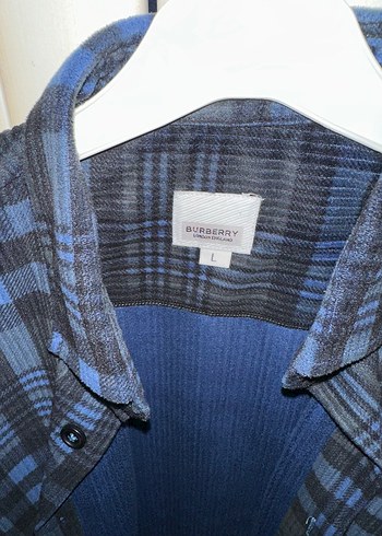 Erkek Gri Kareli Denim Uzun Kollu Gömlek - Görsel 3