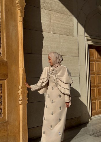 Beyaz Parlak İpek Görünümlü Bohem Şal - Görsel 2