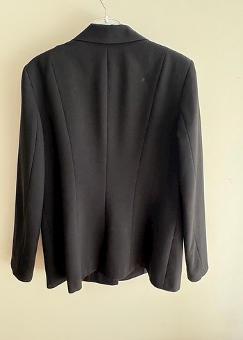 Diğer Düğmeli Siyah Kadın Blazer Ceket