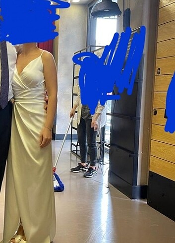 Beyaz Abiye Nikah Elbisesi