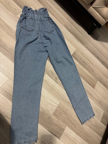 Diğer Kadın açık mavi lastikli mom jean