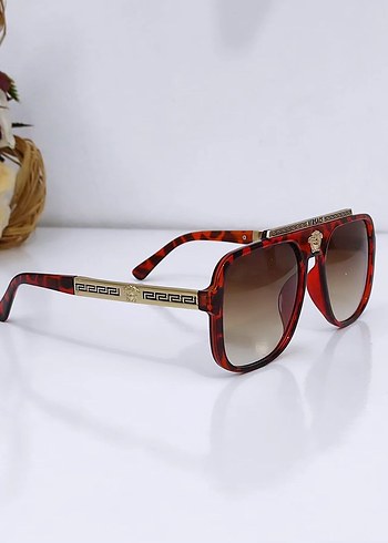 Kahverengi Modern Klasik Kadın Güneş Gözlüğü - Görsel 4