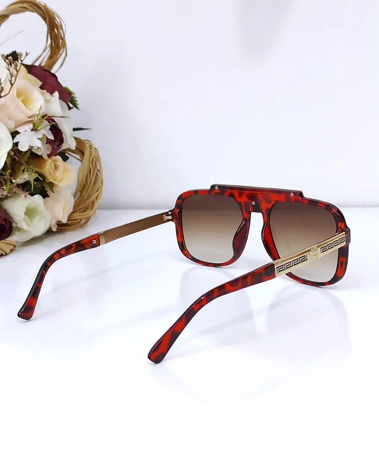 Kahverengi Modern Klasik Kadın Güneş Gözlüğü - Görsel 5