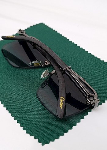 Gri Minimalist Erkek Güneş Gözlüğü - Görsel 5