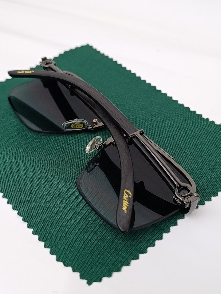 Gri Minimalist Erkek Güneş Gözlüğü - Görsel 5