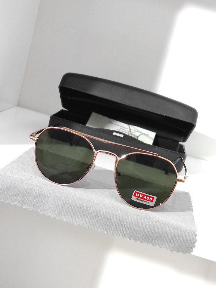 round yeşil UV400 Güneş Gözlüğü - Görsel 2
