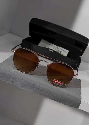 Klasik Kahverengi UV400 Koruyucu Kadın Güneş Gözlüğü - Görsel 2