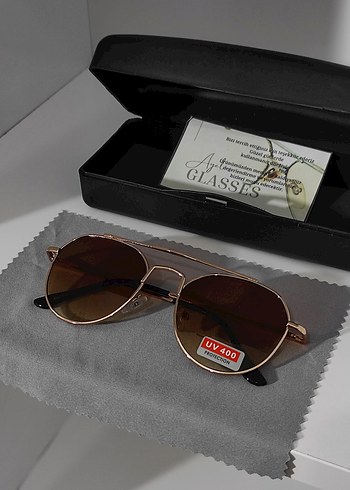 Klasik Kahverengi UV400 Koruyucu Kadın Güneş Gözlüğü - Görsel 3