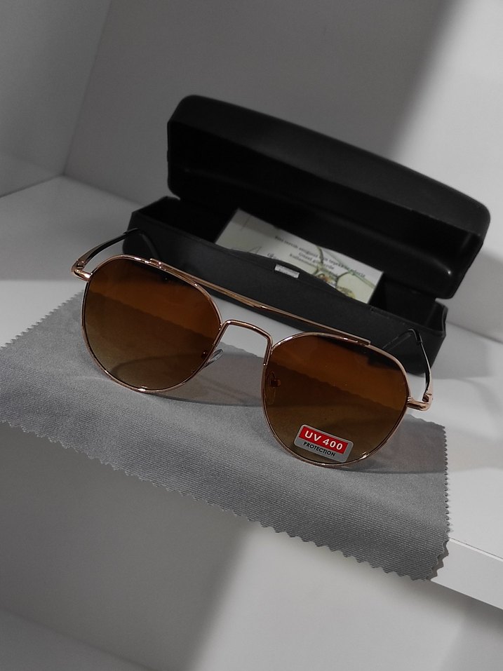 Klasik Kahverengi UV400 Koruyucu Kadın Güneş Gözlüğü - Görsel 2