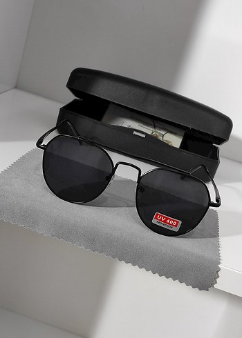 Klasik Siyah UV400 Koruyucu Güneş Gözlüğü - Görsel 2