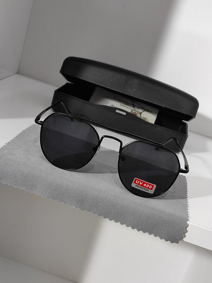 Klasik Siyah UV400 Koruyucu Güneş Gözlüğü - Görsel 2