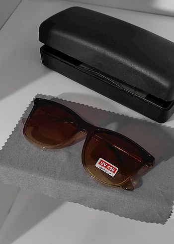 Klasik  Kahverengi UV400 Kadın Güneş Gözlüğü - Görsel 3