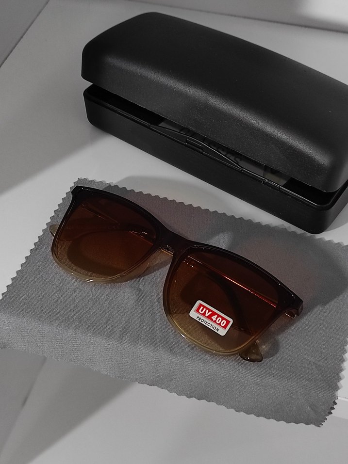 Klasik  Kahverengi UV400 Kadın Güneş Gözlüğü - Görsel 3