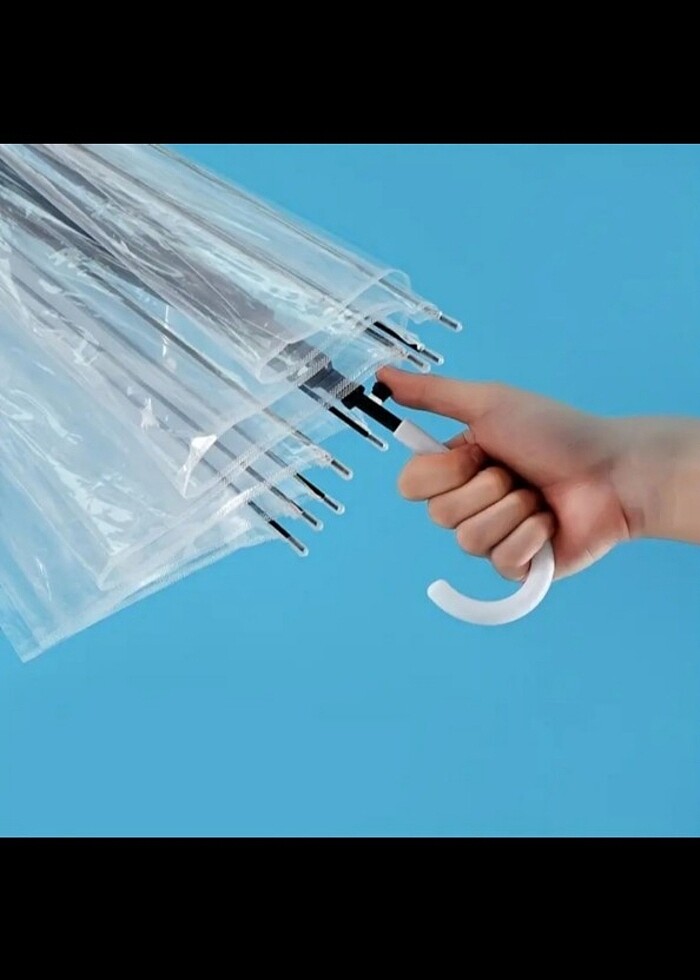 Şeffaf şemsiye  - Görsel 4