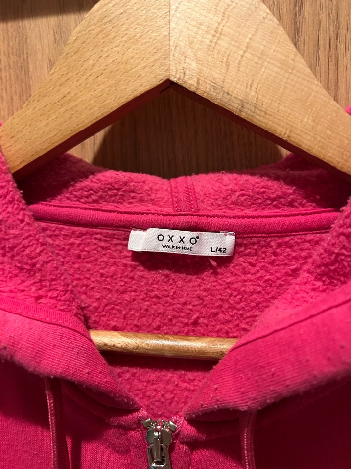 Fermuarlı Pembe Kadın Sweatshirt - Görsel 3