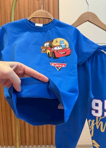 Mavi Baskılı Erkek Çocuk Eşofman Takımı - Görsel 2