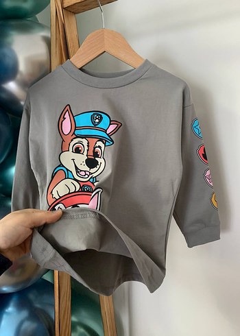 9 Yaş Beden gri Renk Gri Baskılı Erkek Çocuk Pijama Takımı