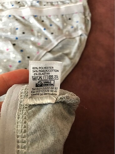 38 Beden gri Renk Tutku 6 adet standart 38-40 beden bayan külot