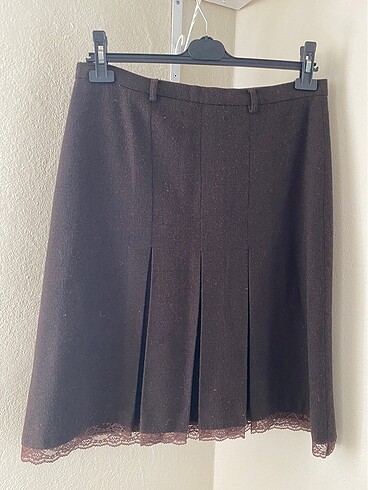 Gabardin kumqş etek