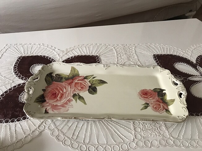 Beden çeşitli Renk Gül desenli tepsili kahve fincanı
