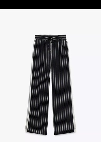ZARA çizgili palazzo pantolon