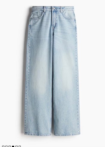 H&M wide leg jean - Görsel 2
