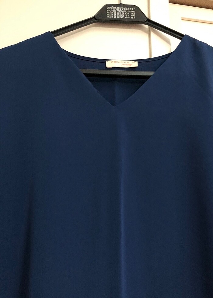 İndigo renk elbise - Görsel 4