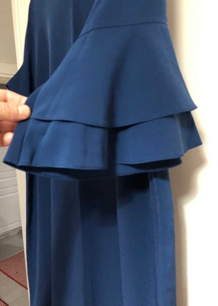 İndigo renk elbise - Görsel 3