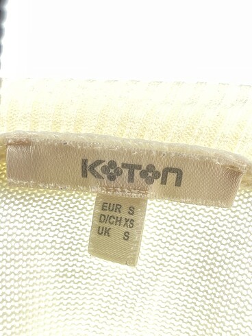 s Beden beyaz Renk Koton Kazak / Triko %70 İndirimli.
