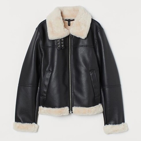 H&M Kürklü Deri Ceket