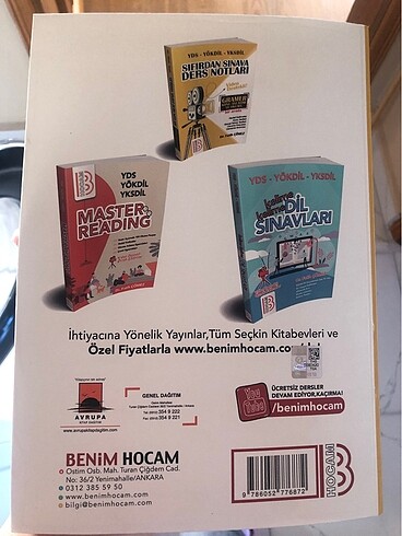 Benim Hocam İngilizce Ders Notları YDT YÖKDİL YDS