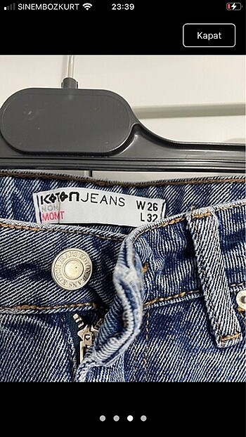 26 Beden koton jean
