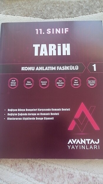  Avantaj yayınları 11. Sınıf tarih konu anlatım fasikülleri