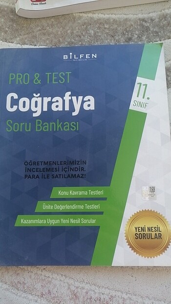 Bilfen yayınları 11. Sınf coğrafya pro & test soru bankası