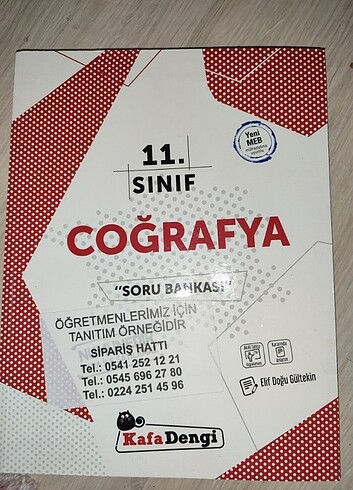 Kafa dengi 11. Sınıf Coğrafya soru bankası 