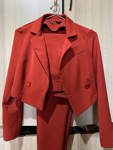 Zara crop blazer takım