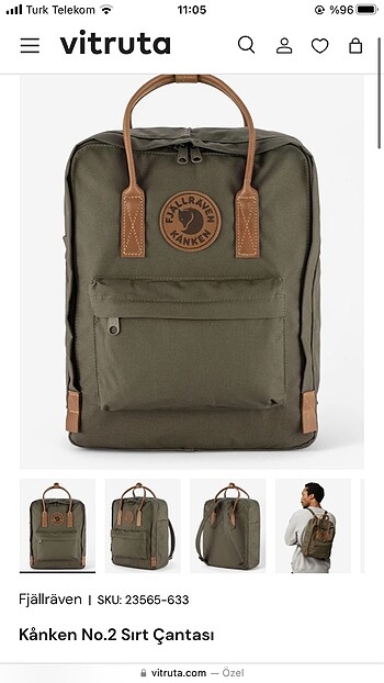 Fjallraven Kanken Sırt Çantası
