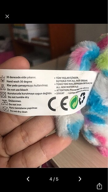 Beden Renk peluş oyuncak