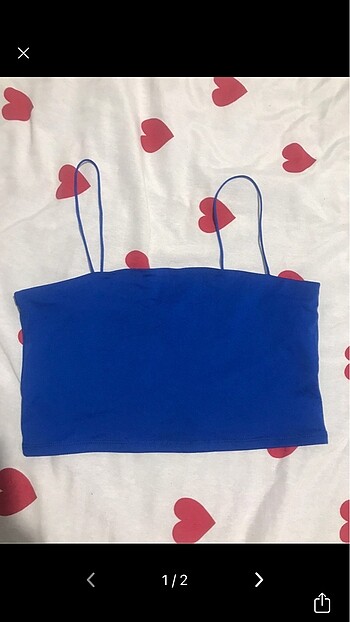 bershka mavi crop