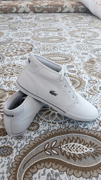 Lacoste beyaz erkek 44.5 orjinal 