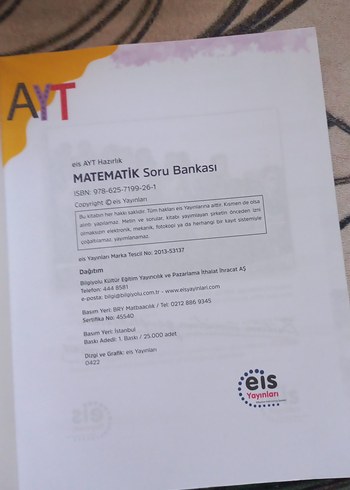  Beden AYT Matematik Soru Bankası Hazırlık Kitabı