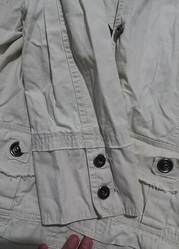 40 Beden beyaz Renk Vintage ceket