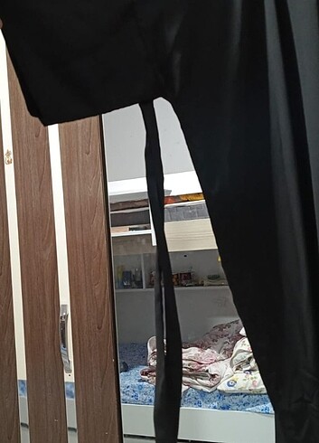 Beden siyah Renk Yarasa kol ferace elbise