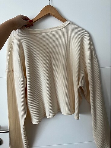 Pull and Bear Krem rengi triko