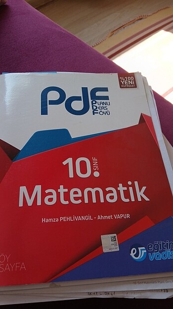 eğitim vadisi planlı ders föyü 10. sınıf matematik 