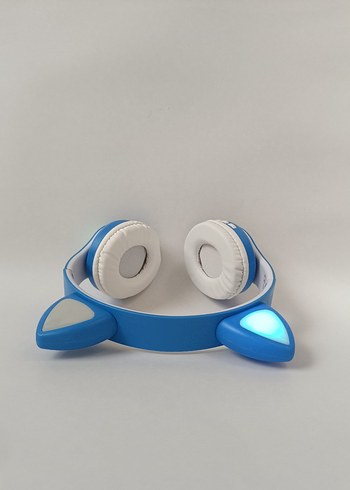 KEDİCİK BLUETOOTH KULAK ÜSTÜ KULAKLIK MAVİ - Görsel 7