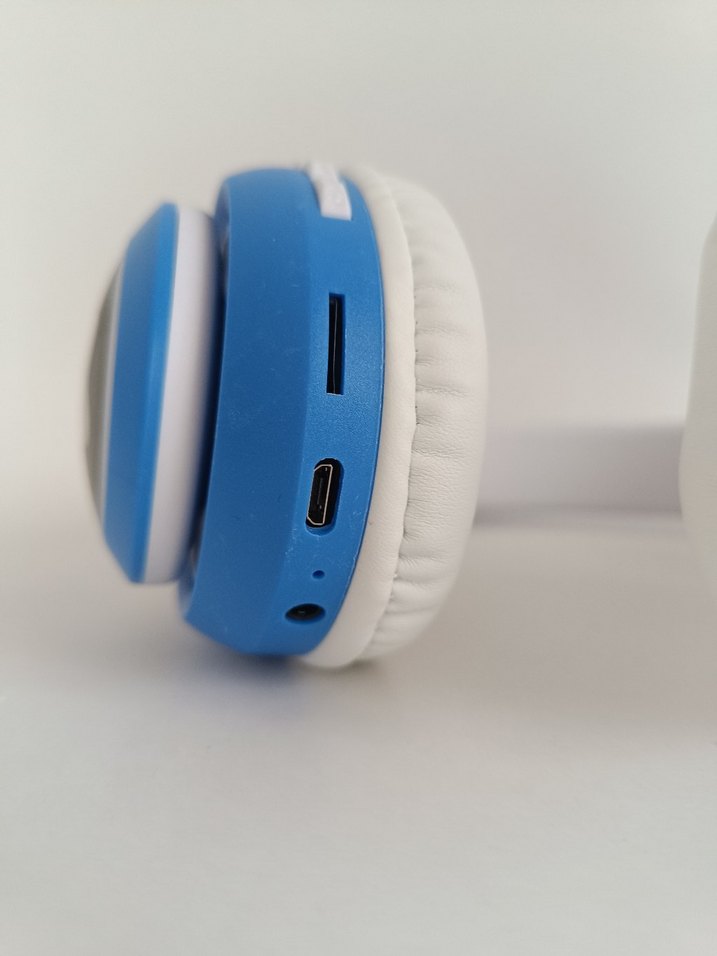 KEDİCİK BLUETOOTH KULAK ÜSTÜ KULAKLIK MAVİ - Görsel 3